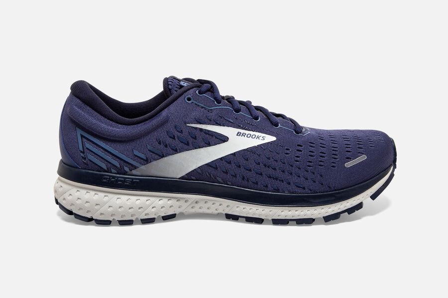 Tenis Corrida Brooks Ghost 13 Masculino Brasil - Cinzentas/Azul Marinho 7094281-ZQ